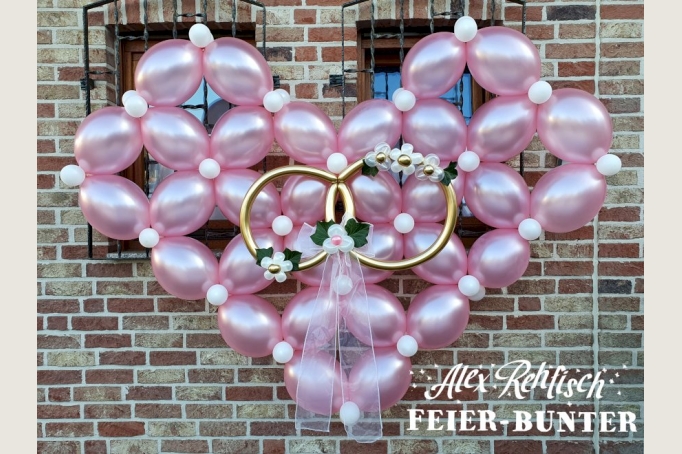 Ballondekoration von Feier-bunter